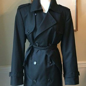 Christian Dior trench coat black men women lining